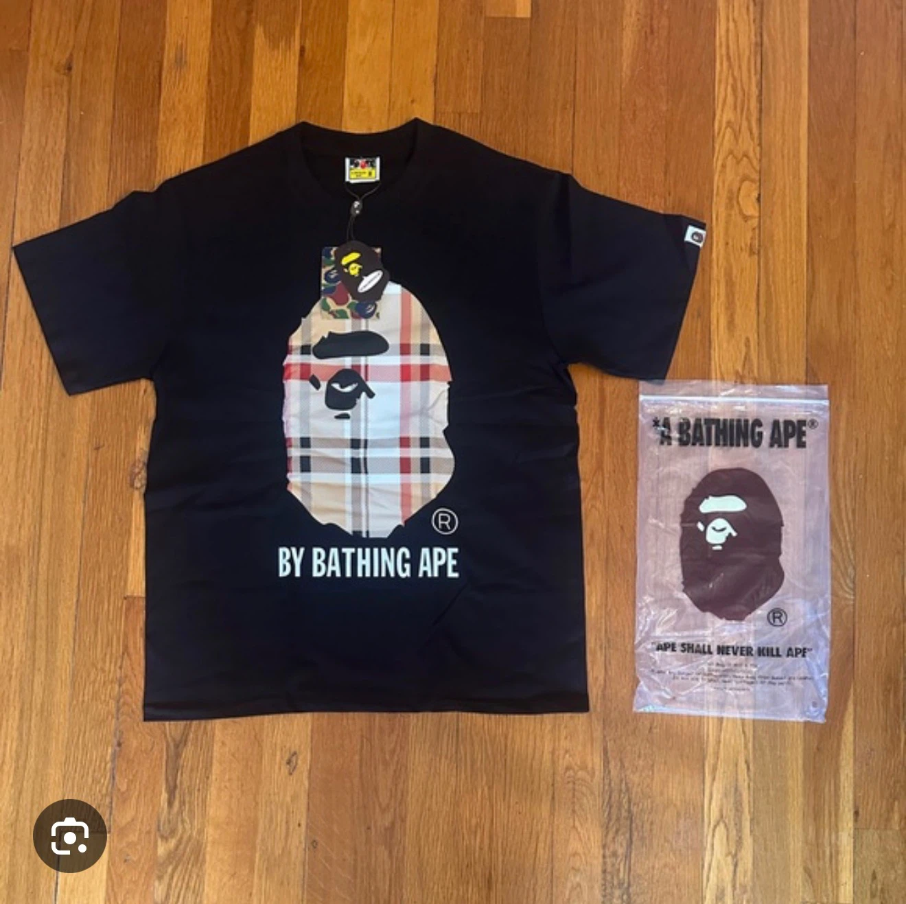Black Bape X Burberry Tee - photo 2
