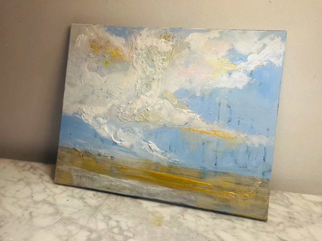 Original Impasto Cloudscape Painting - photo 3