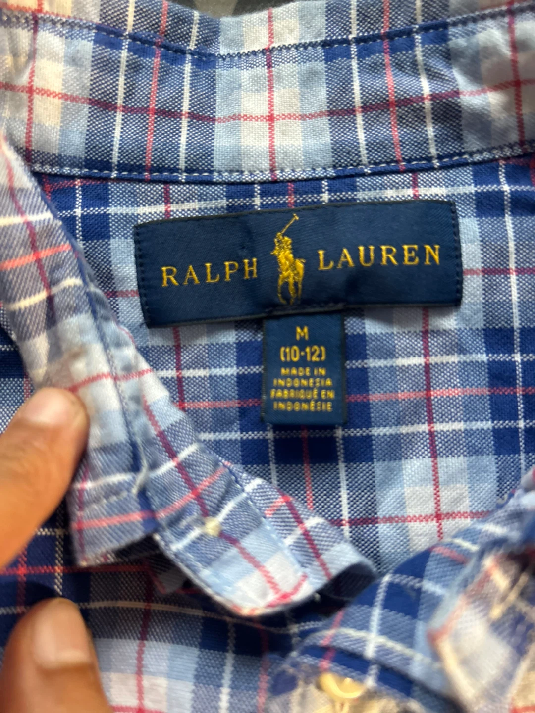 Ralph Lauren Plaid Button-Up Shirt - Size M - photo 3