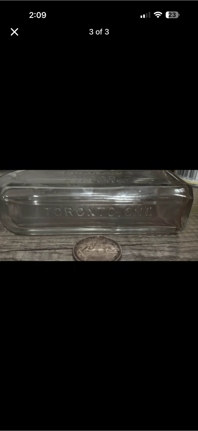 Burdock blood bitters glass bottle - photo 3