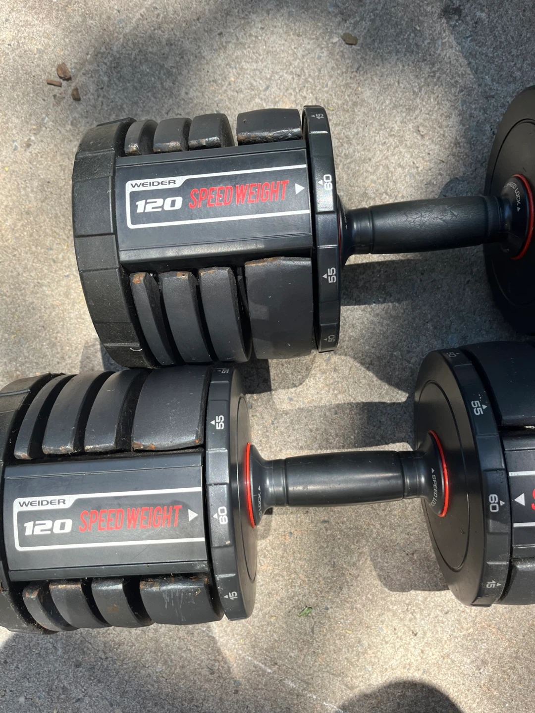 Weider Speed Weight 120 Adjustable Dumbbells (Pair)