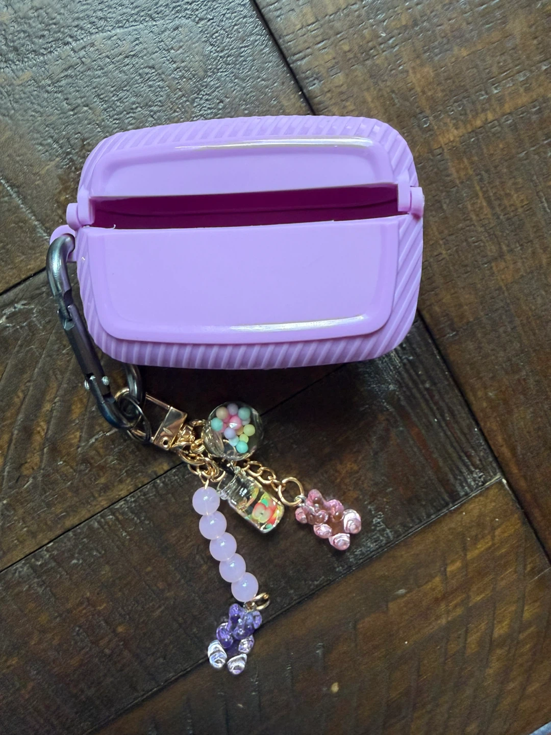💜 Purple AirPod Pro Case with Charm! - photo 2