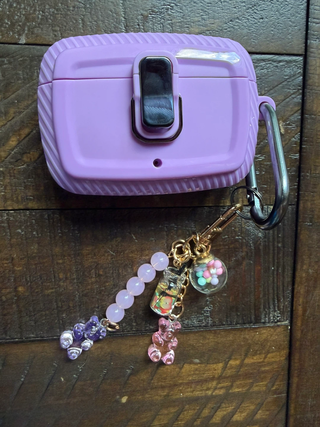 💜 Purple AirPod Pro Case with Charm! - photo 3