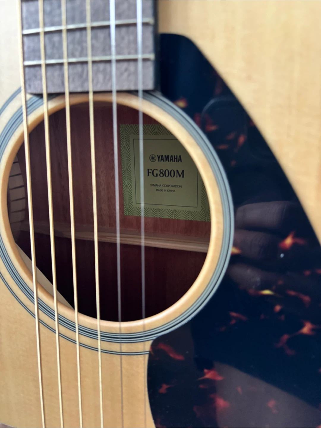 Yamaha FG800M Acoustic Guitar + Padded Bag (Like New) - photo 3