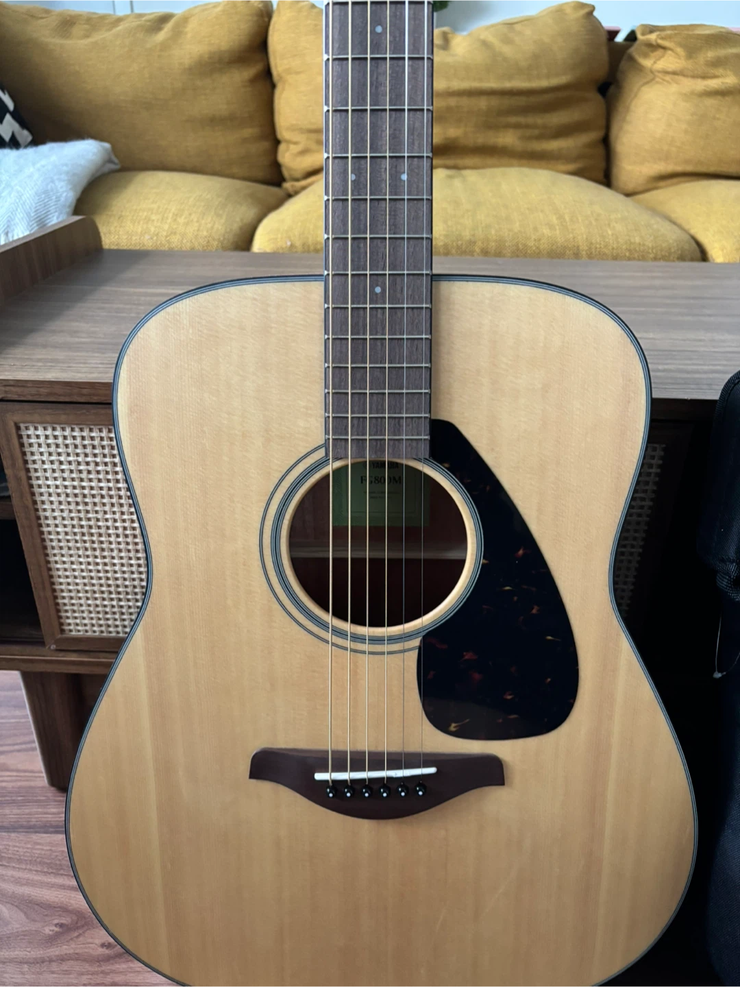 Yamaha FG800M Acoustic Guitar + Padded Bag (Like New) - photo 5