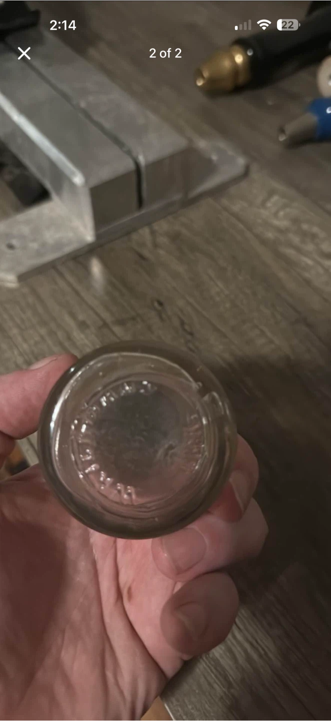 Waterman’s ink well with cork glass bottle - photo 2