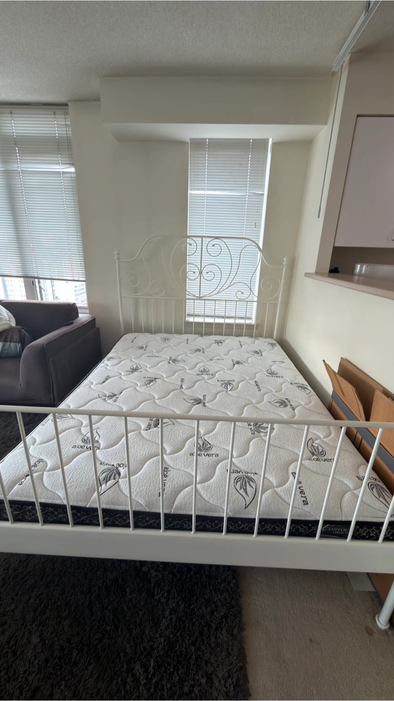 IKEA LEIRVIK Bed Frame 160 x 200 cm White