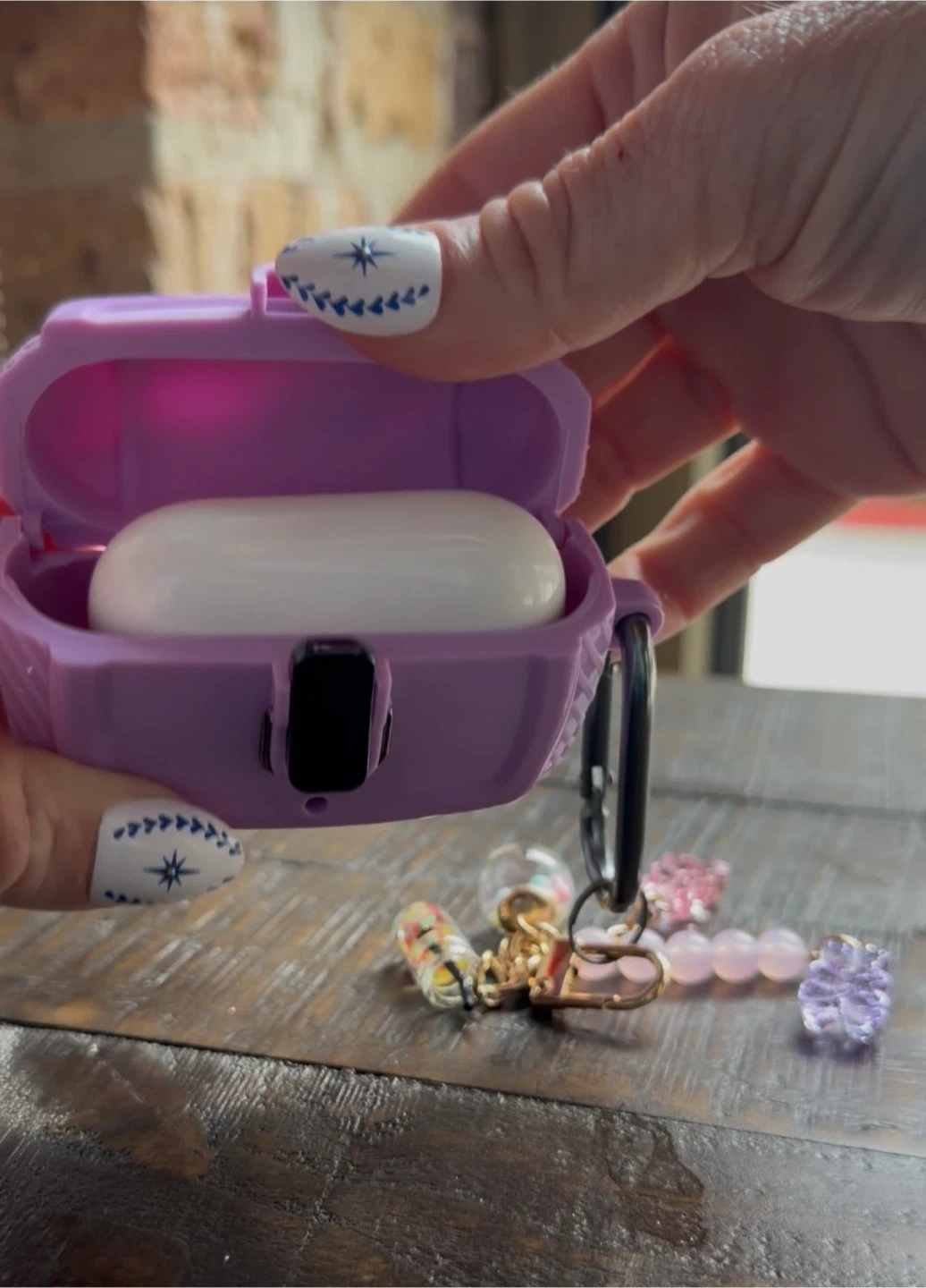 💜 Purple AirPod Pro Case with Charm! - photo 5