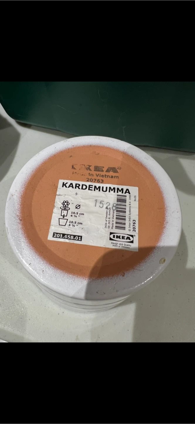 IKEA Kardemumma Planter Pot White - photo 2