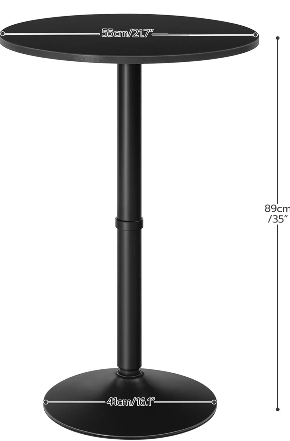 Adjustable Height Round Bar Table - photo 3