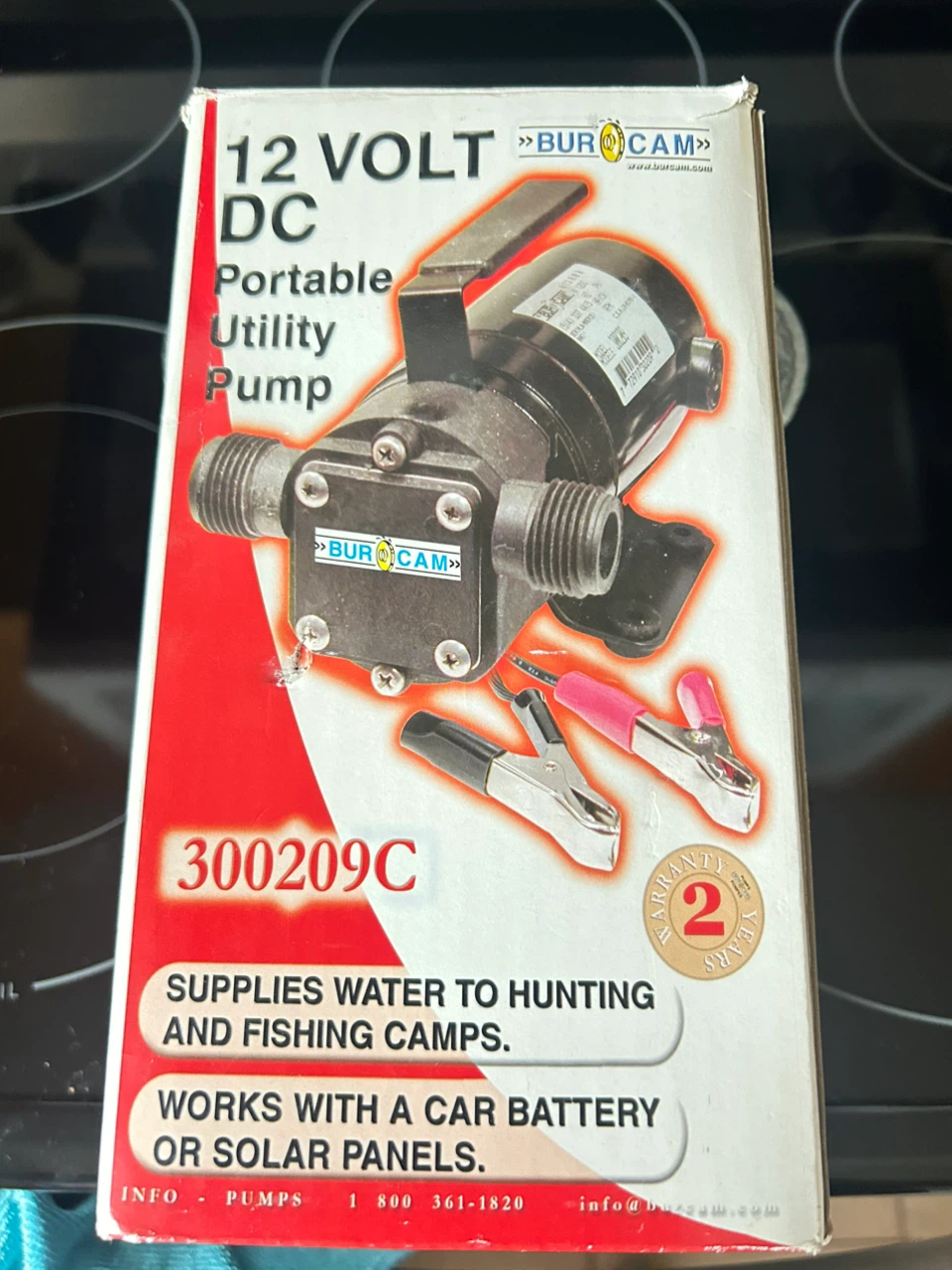 BURCAM 12 Volt DC Portable Utility Pump - photo 2