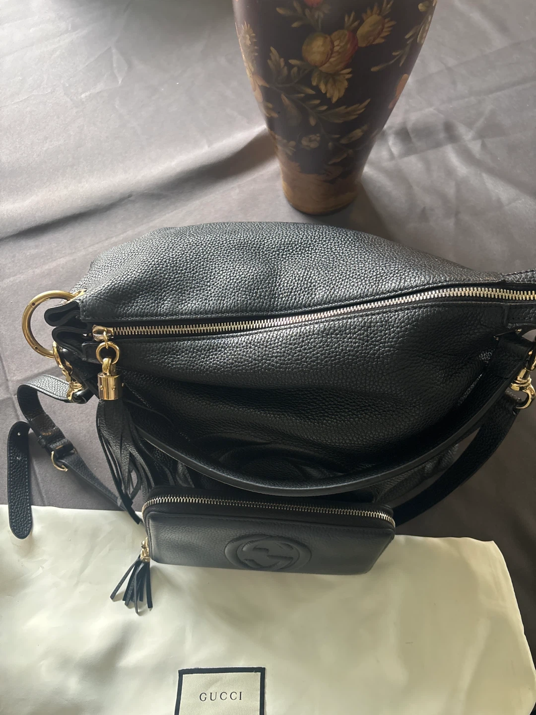 Gucci, black leather purse - photo 5