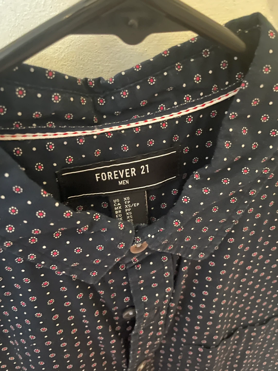 Navy button down shirt - photo 2