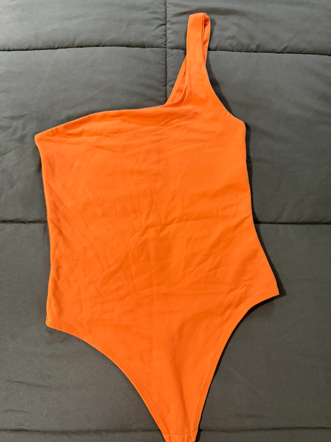 Babaton Orange One Shoulder Bodysuit