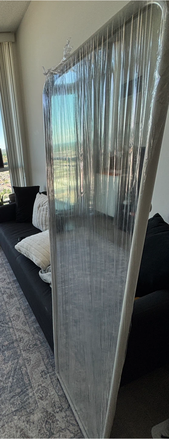 IKEA White Full Length Mirror with Stand