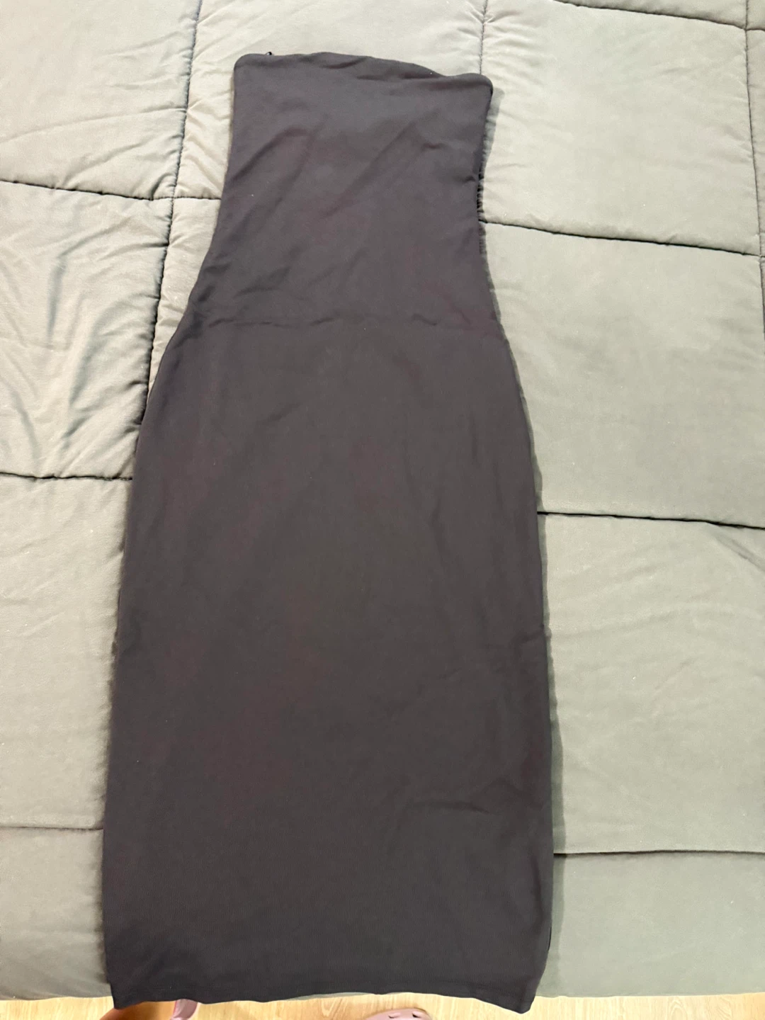 Contour by Aritzia Black Strapless Maxi Dress