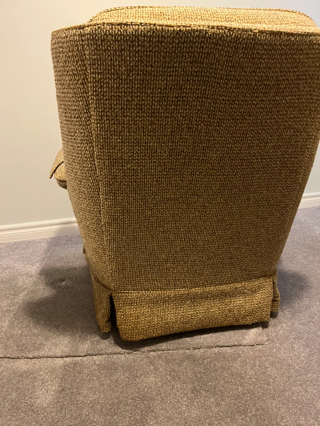 Brown/Beige Tweed Accent rocking Chair - photo 3
