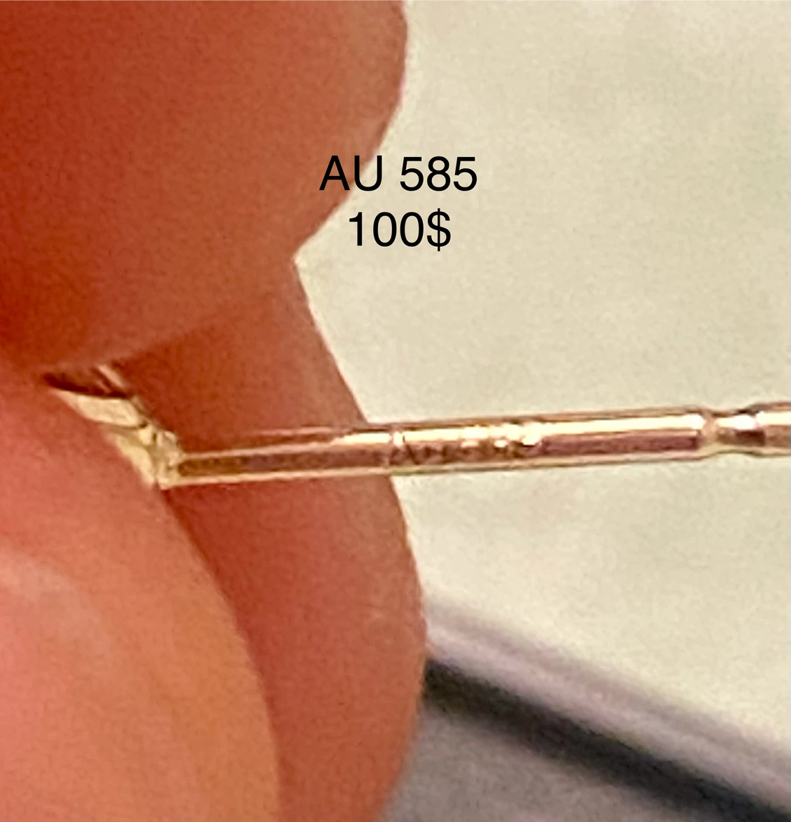 14K Gold Cubic Zirconia Stud Earrings 5mm - photo 4