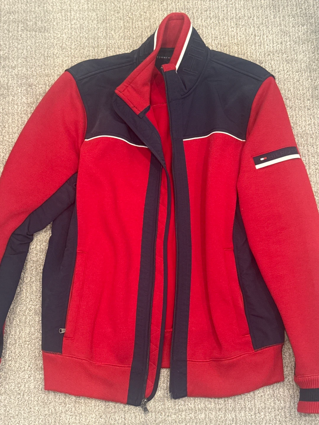 Tommy Hilfiger Men's Track Jackets - Size Medium
