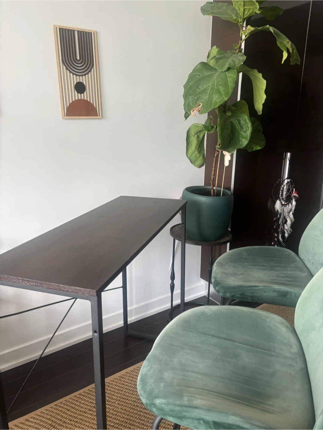 Bar table with 2 stools - photo 2