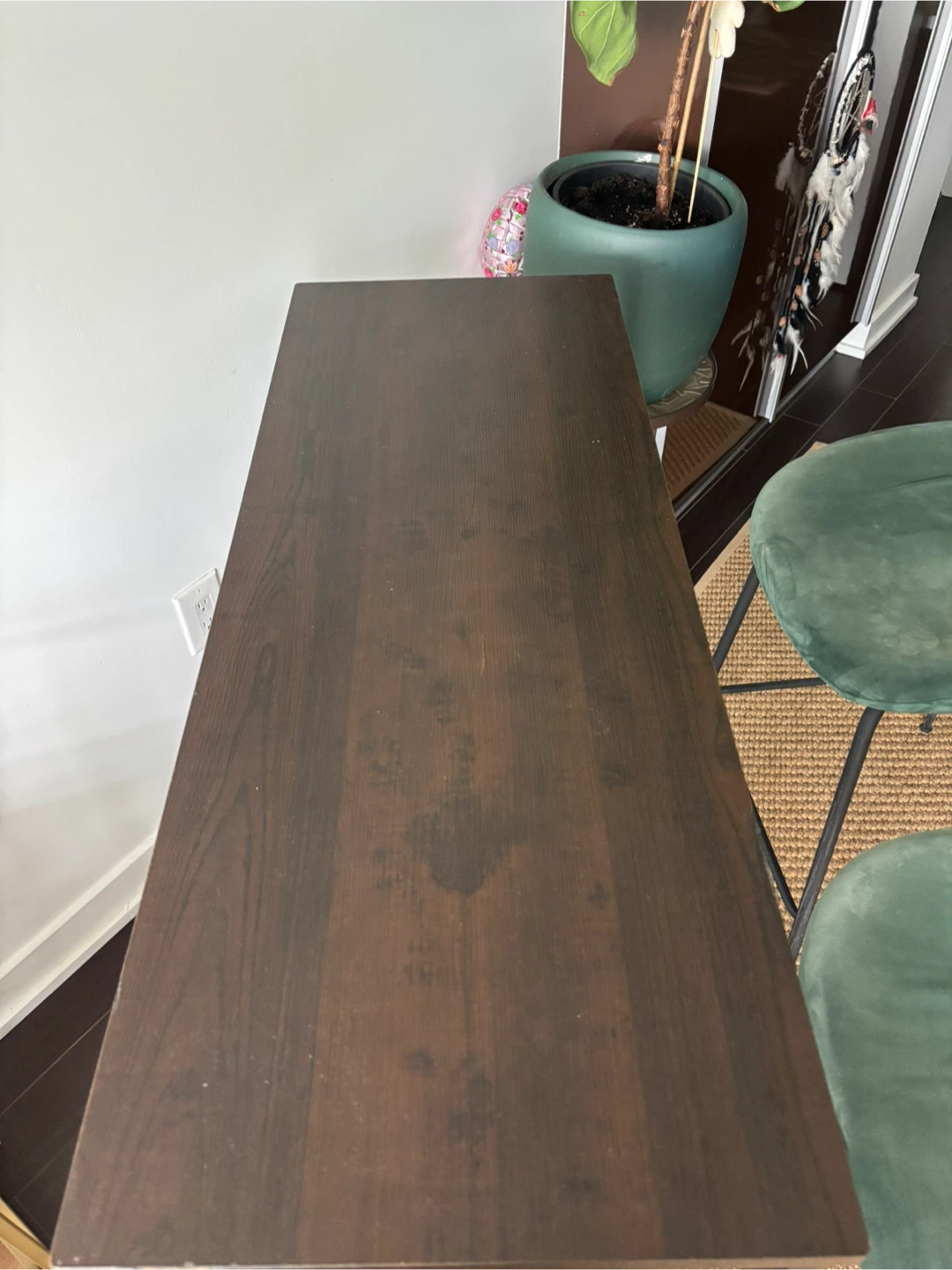 Bar table with 2 stools - photo 4