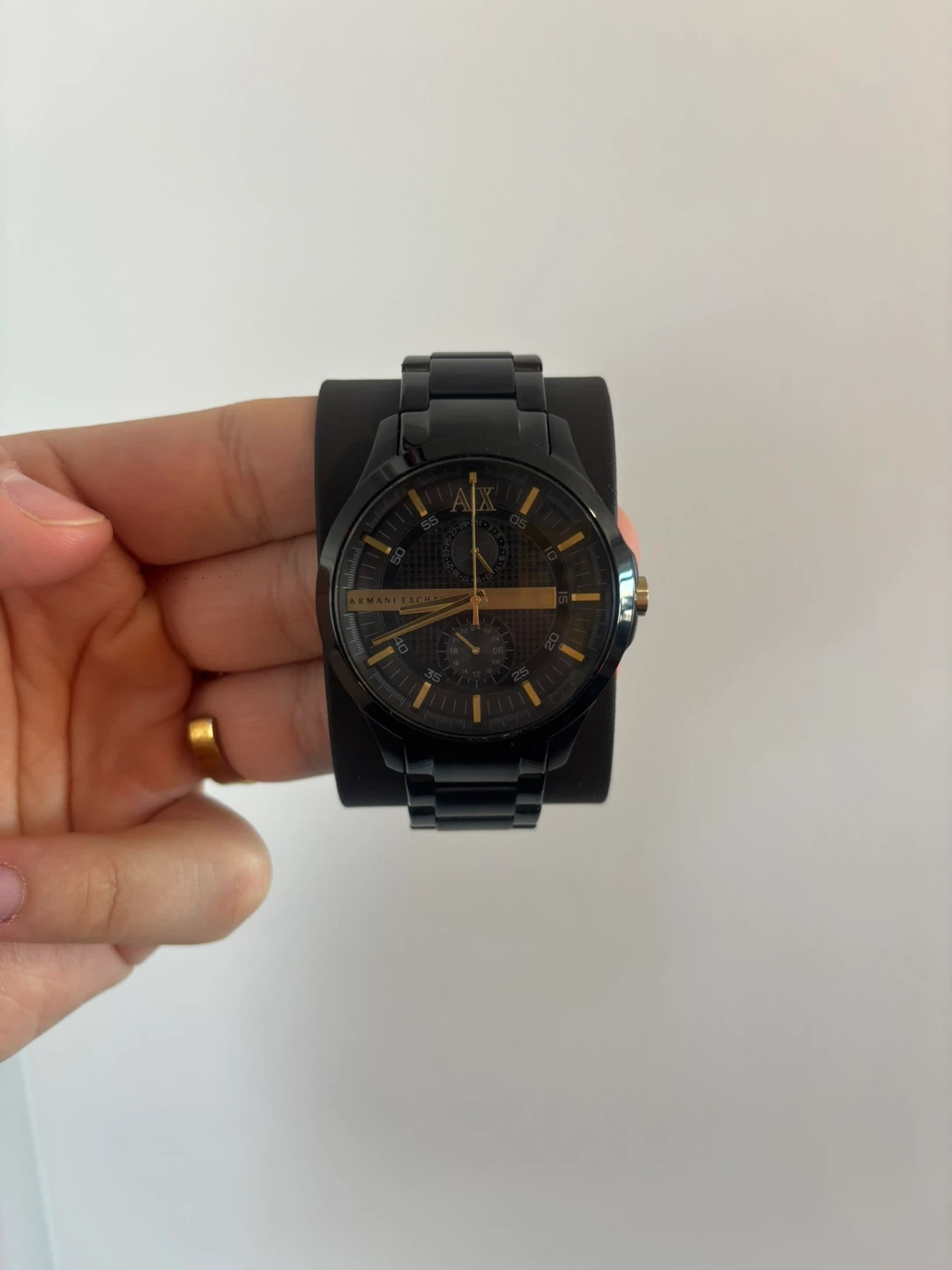 Armani Exchange stainless steel watch