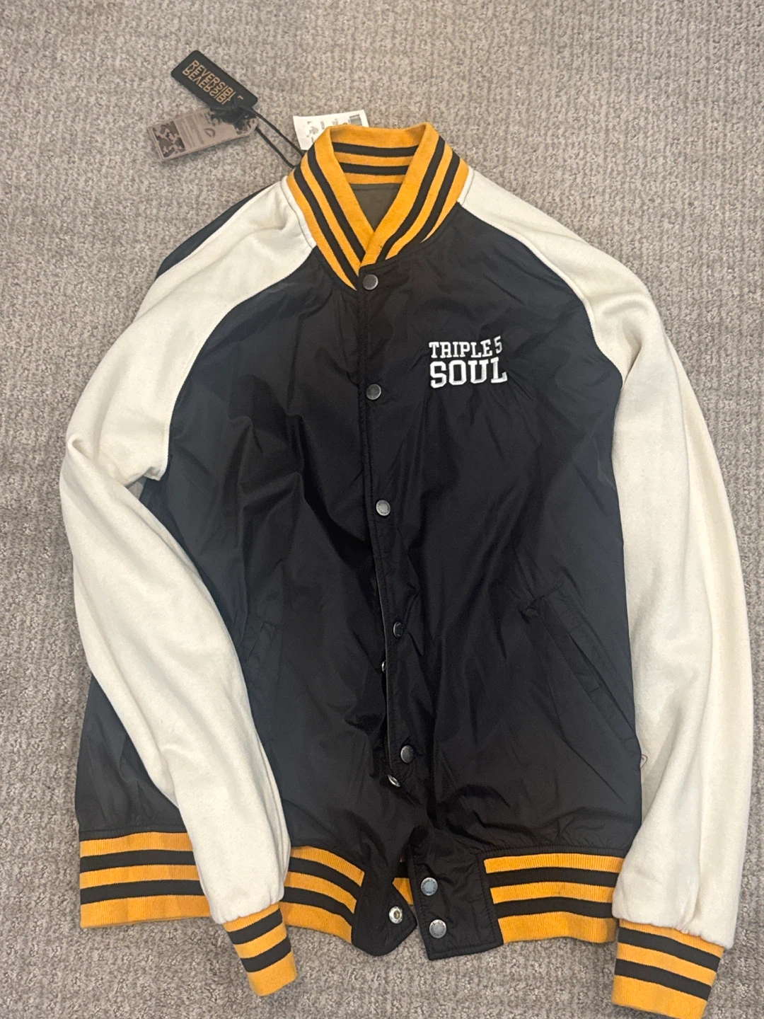 Reversible Triple 5 Soul Varsity Jacket - Size Large