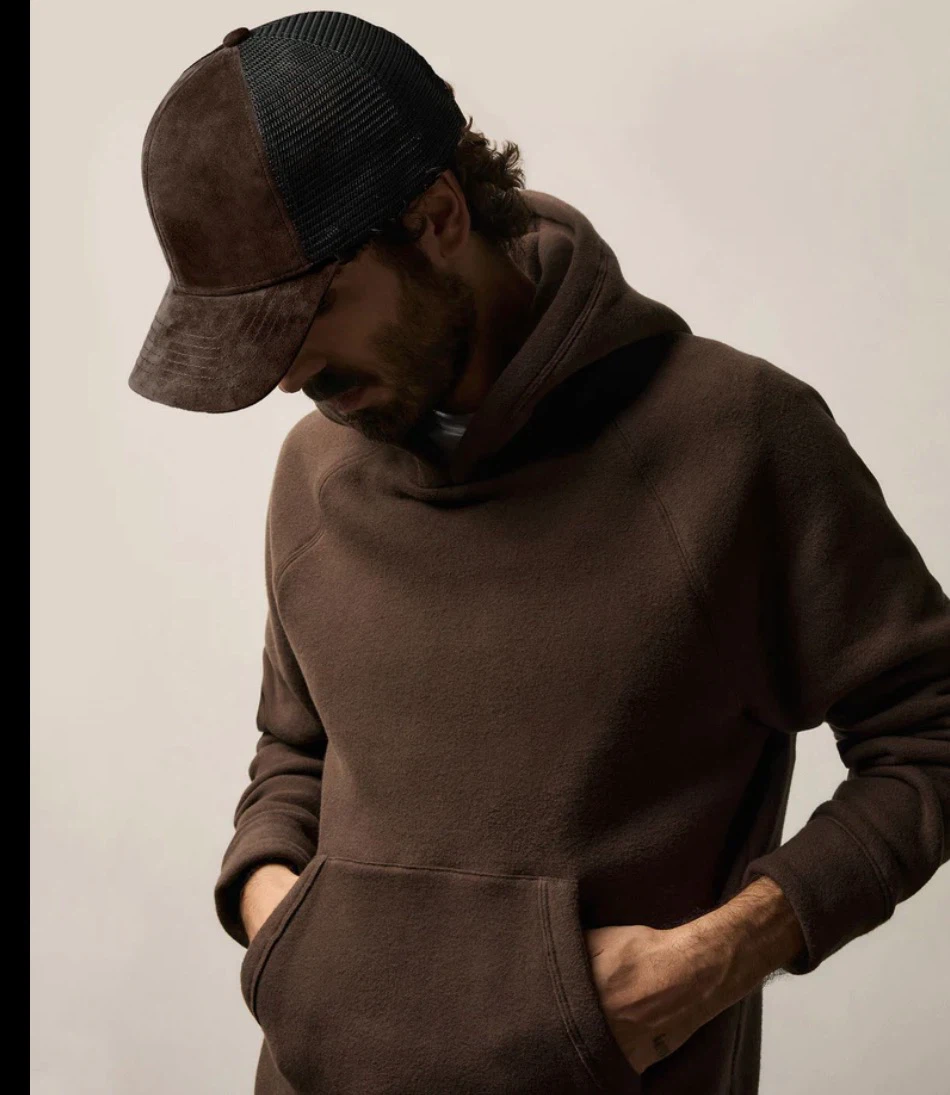 James Perse Suede Baseball Hat - Cafe - photo 2