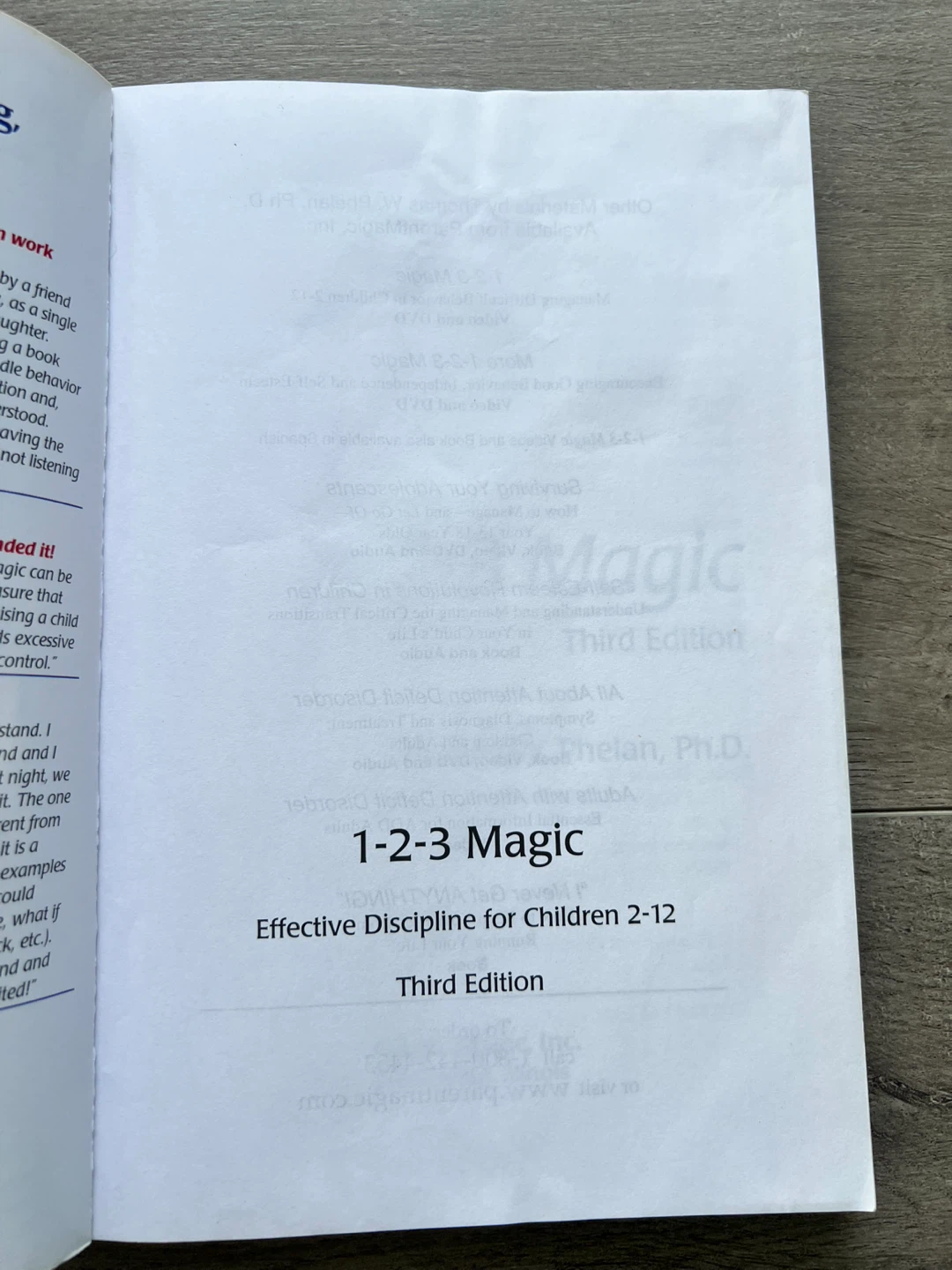 1-2-3 Magic: Effective Discipline for Children 2-12 Book - photo 3