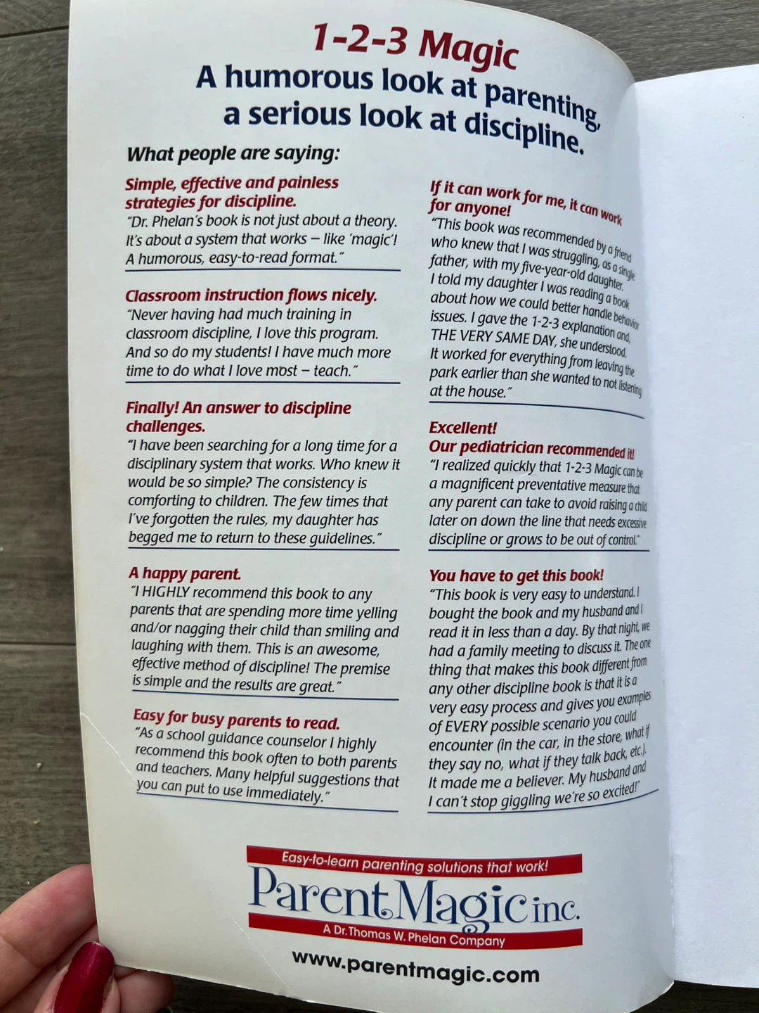 1-2-3 Magic: Effective Discipline for Children 2-12 Book - photo 4