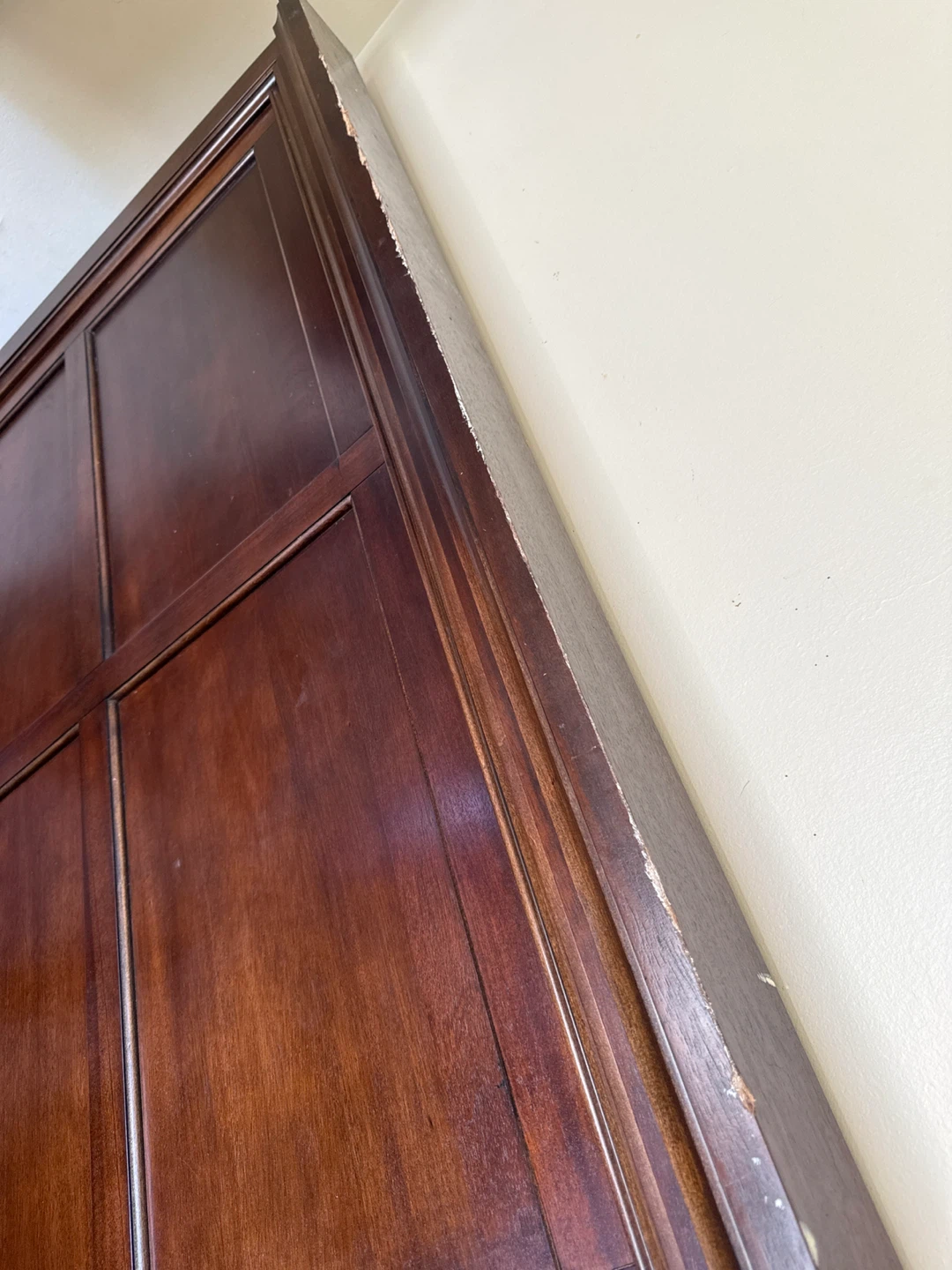 King size Dark Wood Headboard - photo 2