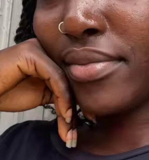 14K Gold Hoop Nose Ring - photo 2