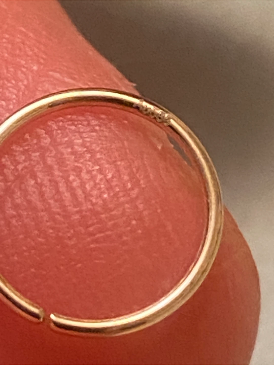 14K Gold Hoop Nose Ring - photo 3