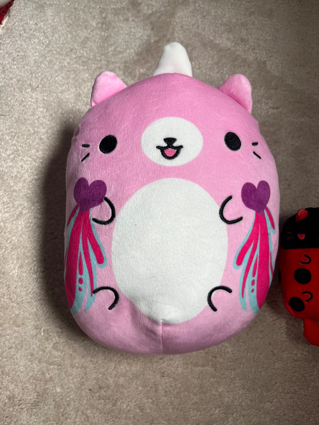 Cats vs. Pickles Plush Toys - Pink Unicorn Cat & Ladybug - photo 2