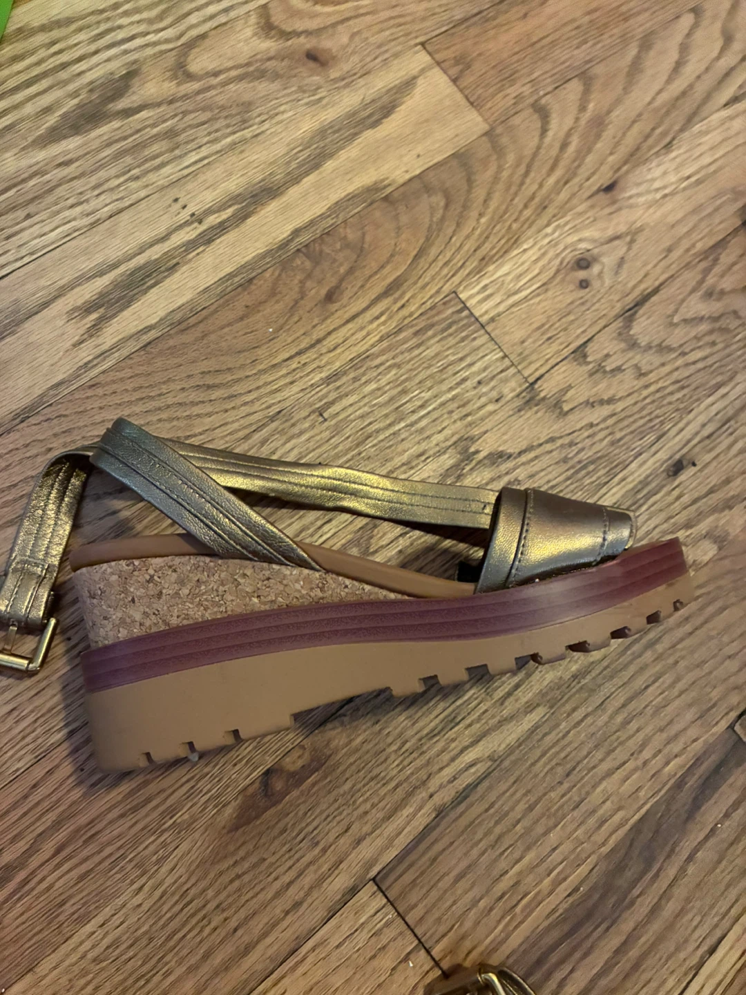 See by Chloé Metallic Wedge Sandals