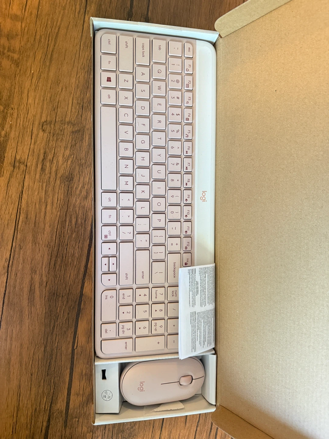 Logitech Slim Combo MK470 Keyboard and Mouse - Pink - photo 2