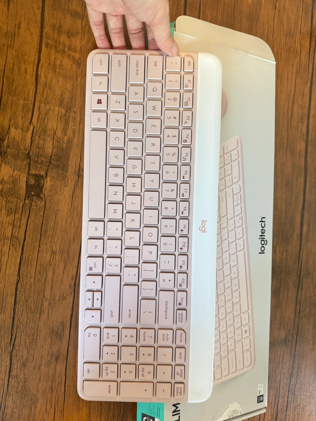 Logitech Slim Combo MK470 Keyboard and Mouse - Pink - photo 5
