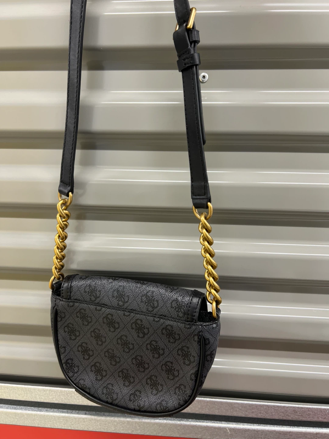 GUESS Black Monogram Shoulder Bag - photo 2