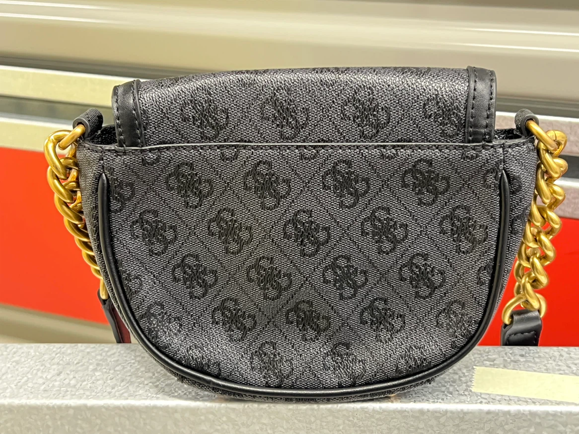 GUESS Black Monogram Shoulder Bag - photo 4