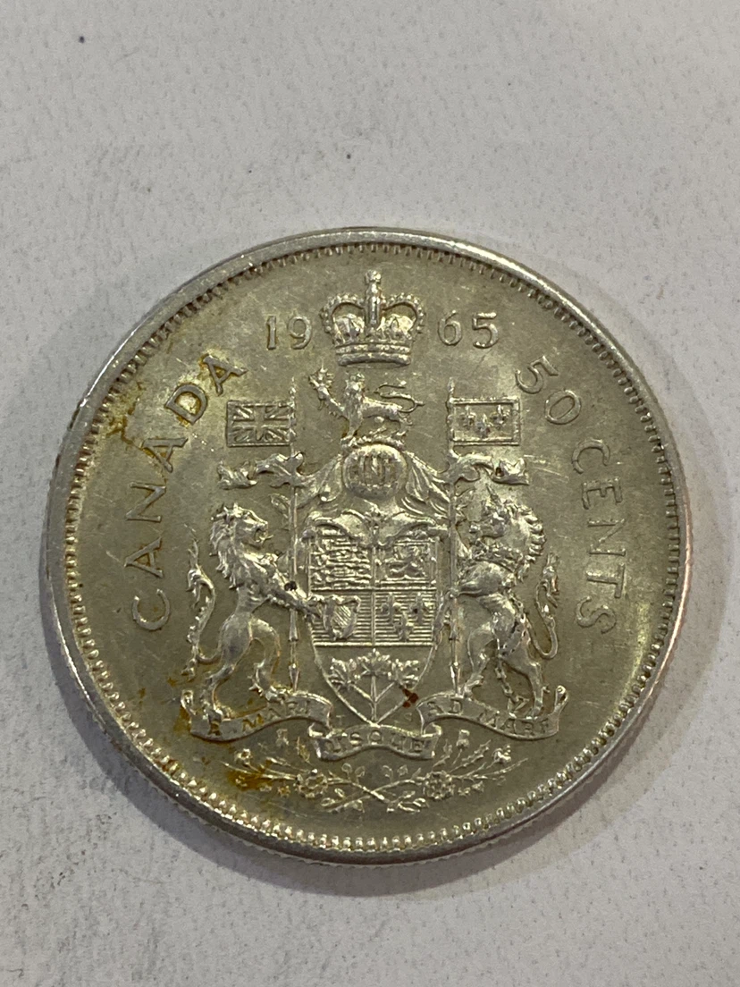 1965 Canada 50 Cents Coin - photo 2
