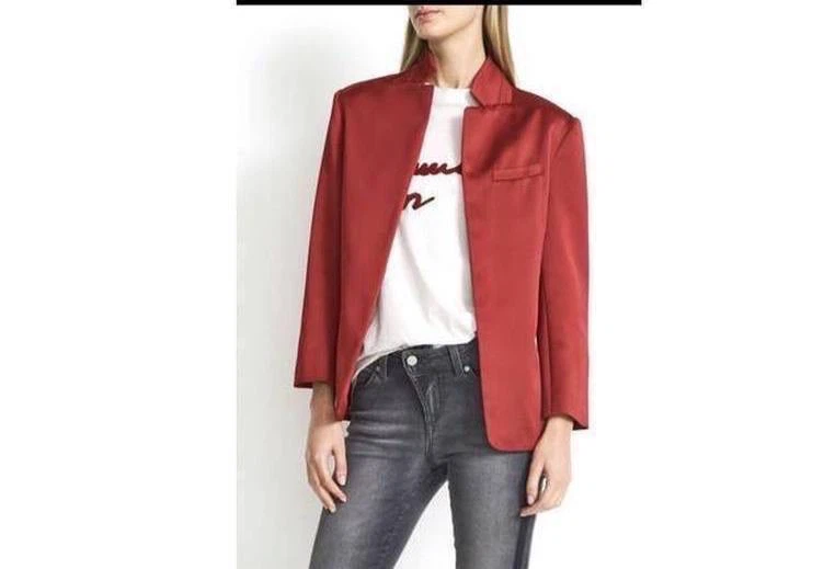 Hunkydory Red Satin Blazer – Size M - photo 2