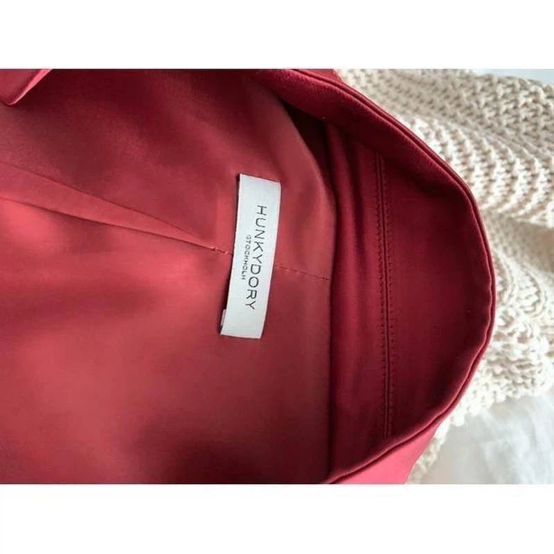 Hunkydory Red Satin Blazer – Size M - photo 3