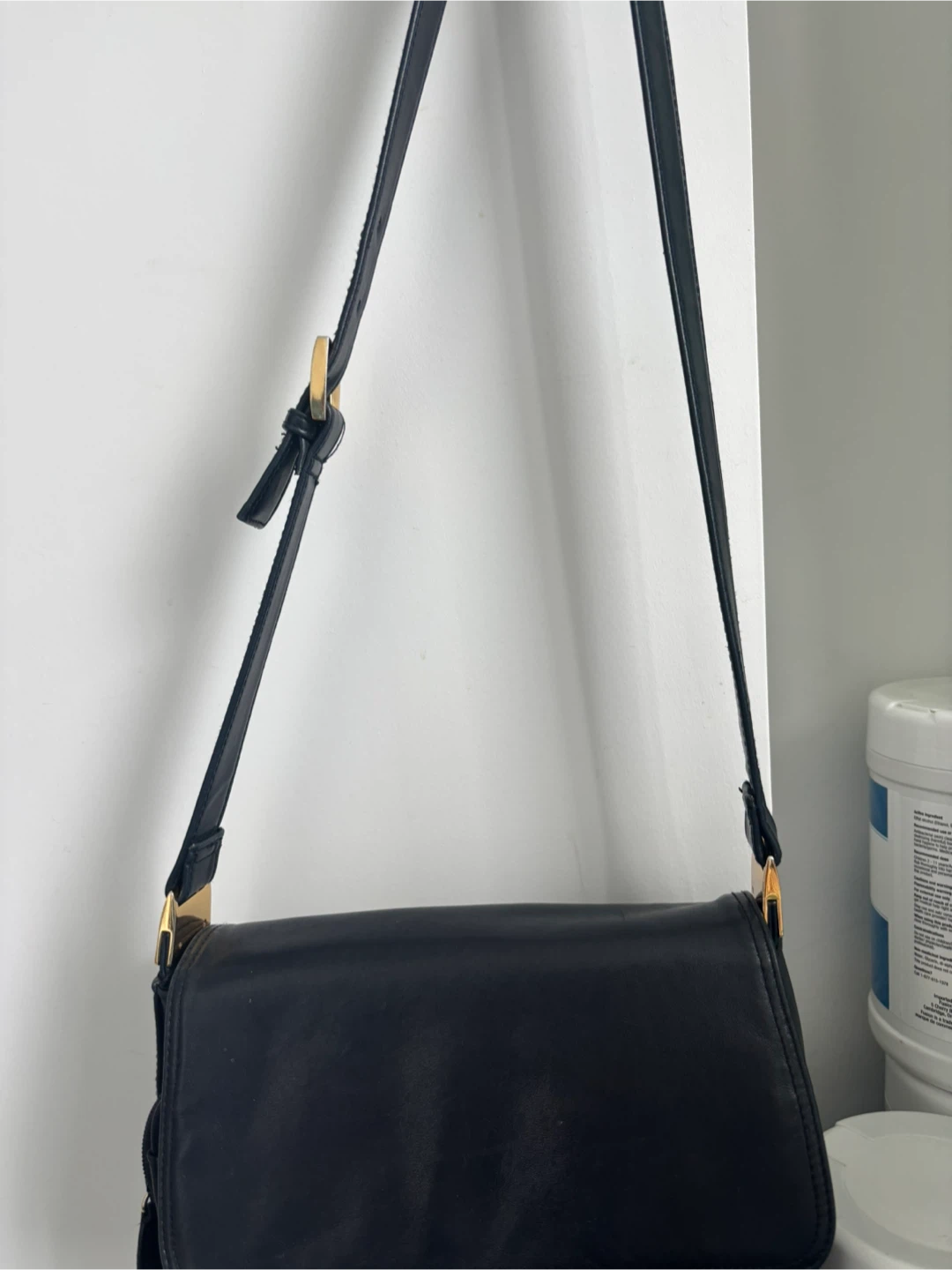 Worthington Black Leather Shoulder Bag - photo 2