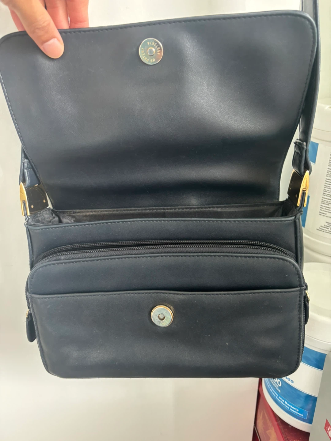 Worthington Black Leather Shoulder Bag - photo 3