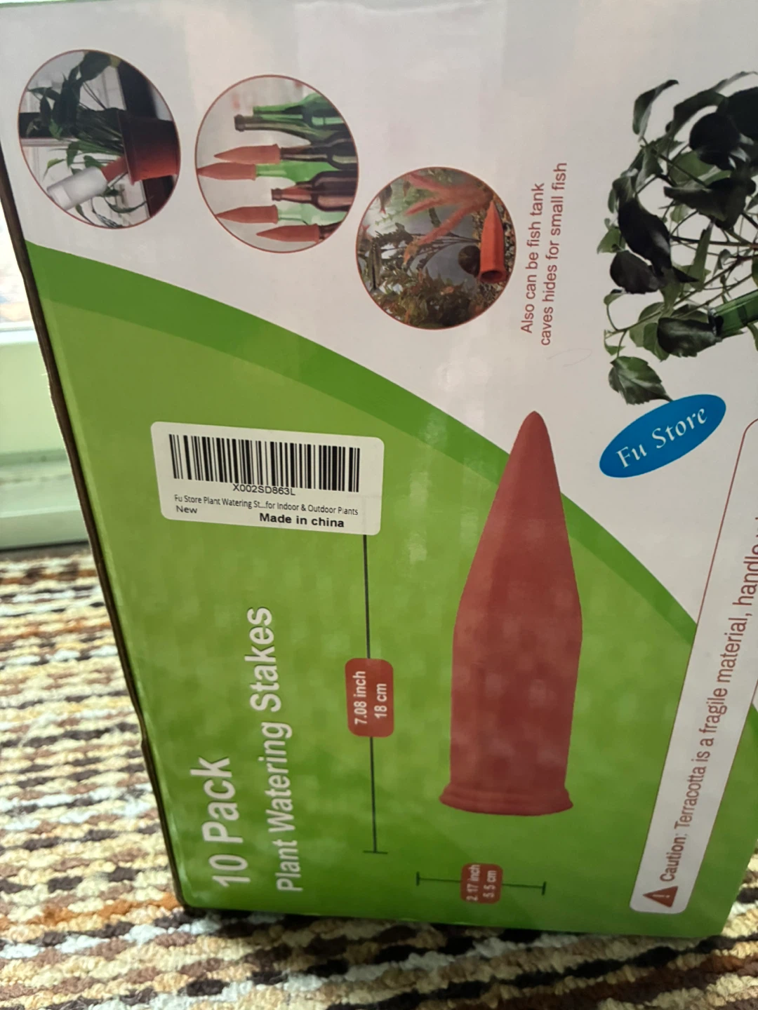 10 Pack Terracotta Plant Watering Stakes
