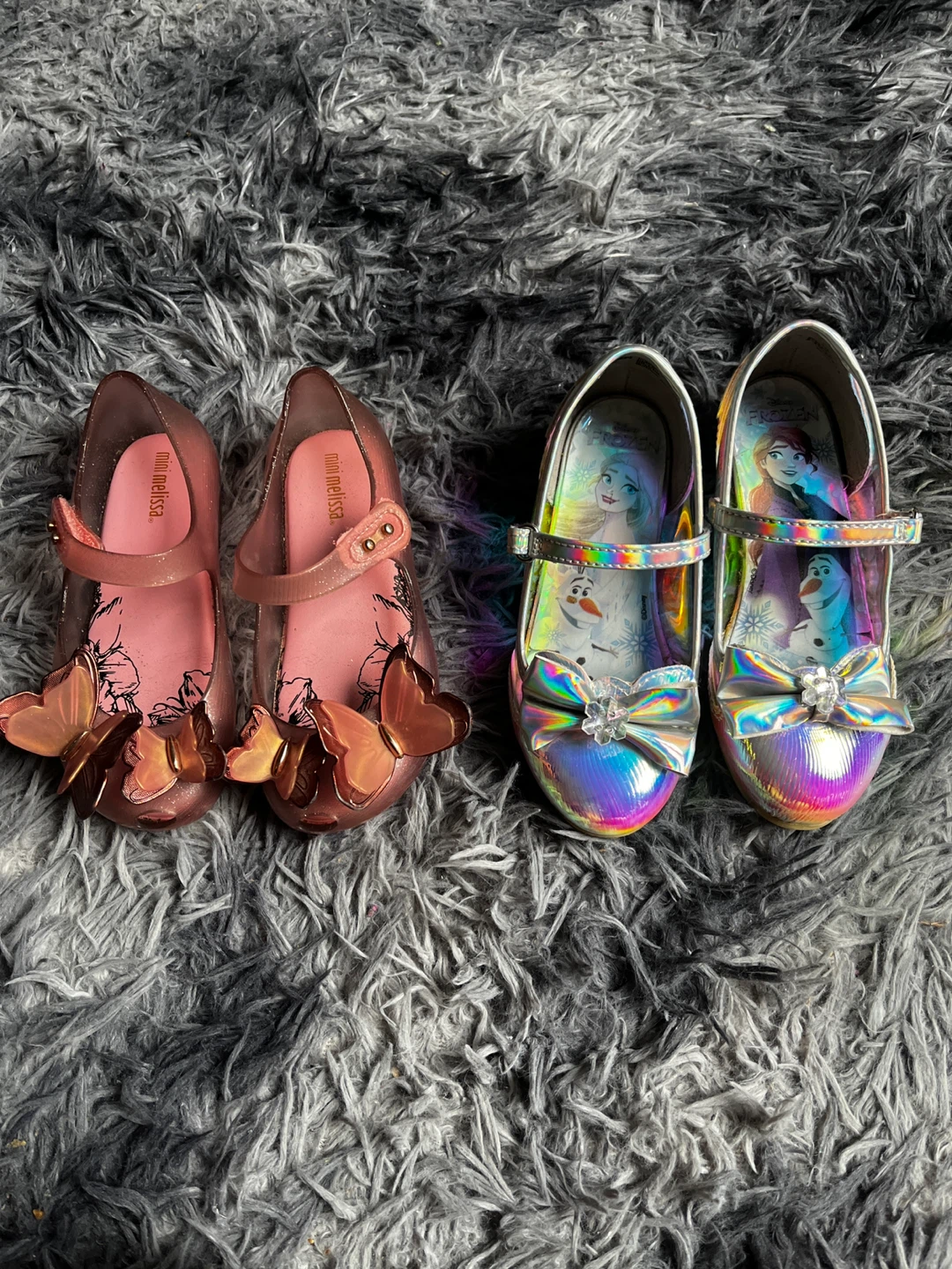 Mini Melissa Pink Butterfly Jelly Shoes