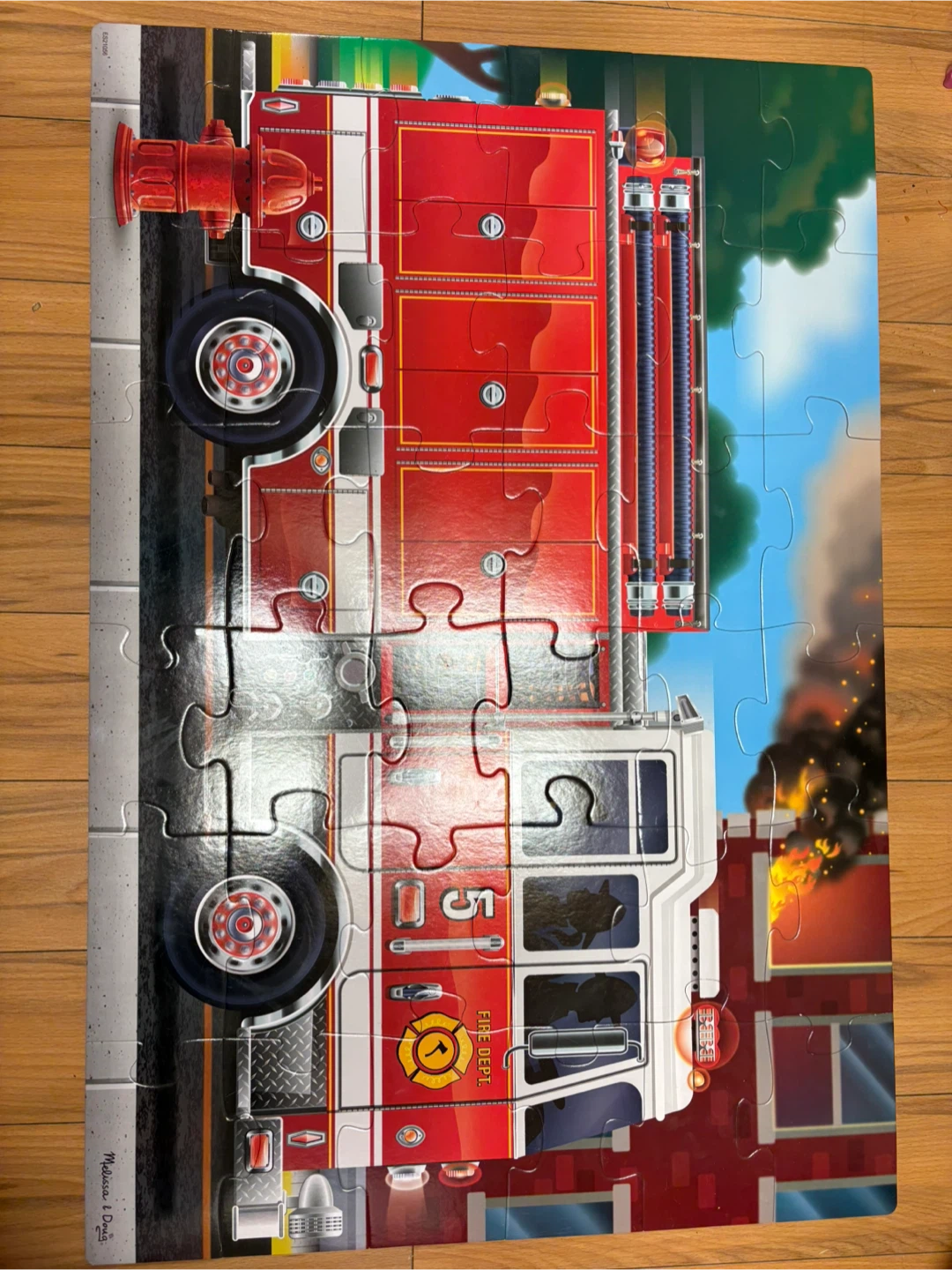 Melissa & Doug Fire Truck Floor Puzzle - 36 Pieces - photo 2