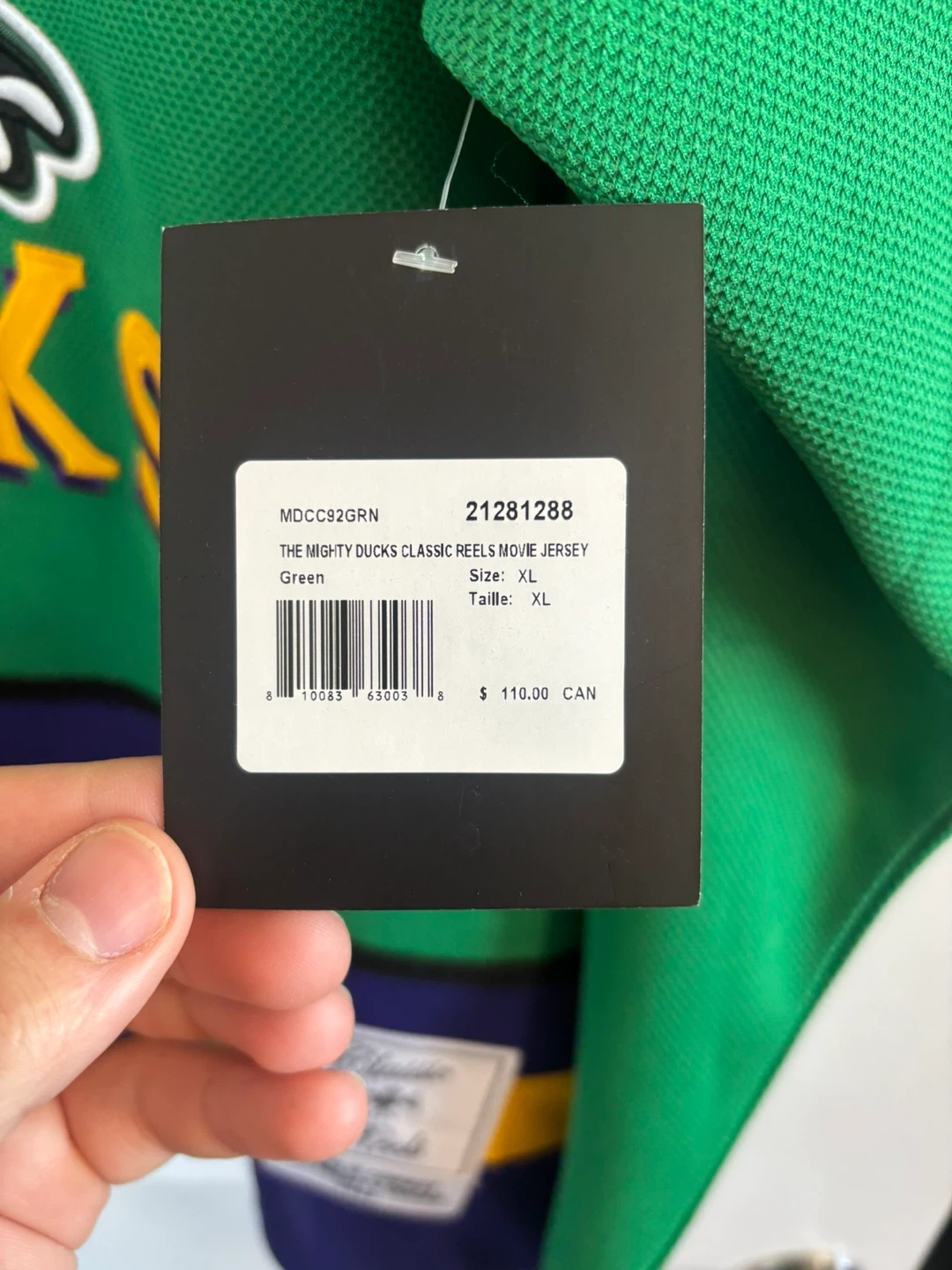 Brand new Mighty Ducks Conway jersey - photo 3