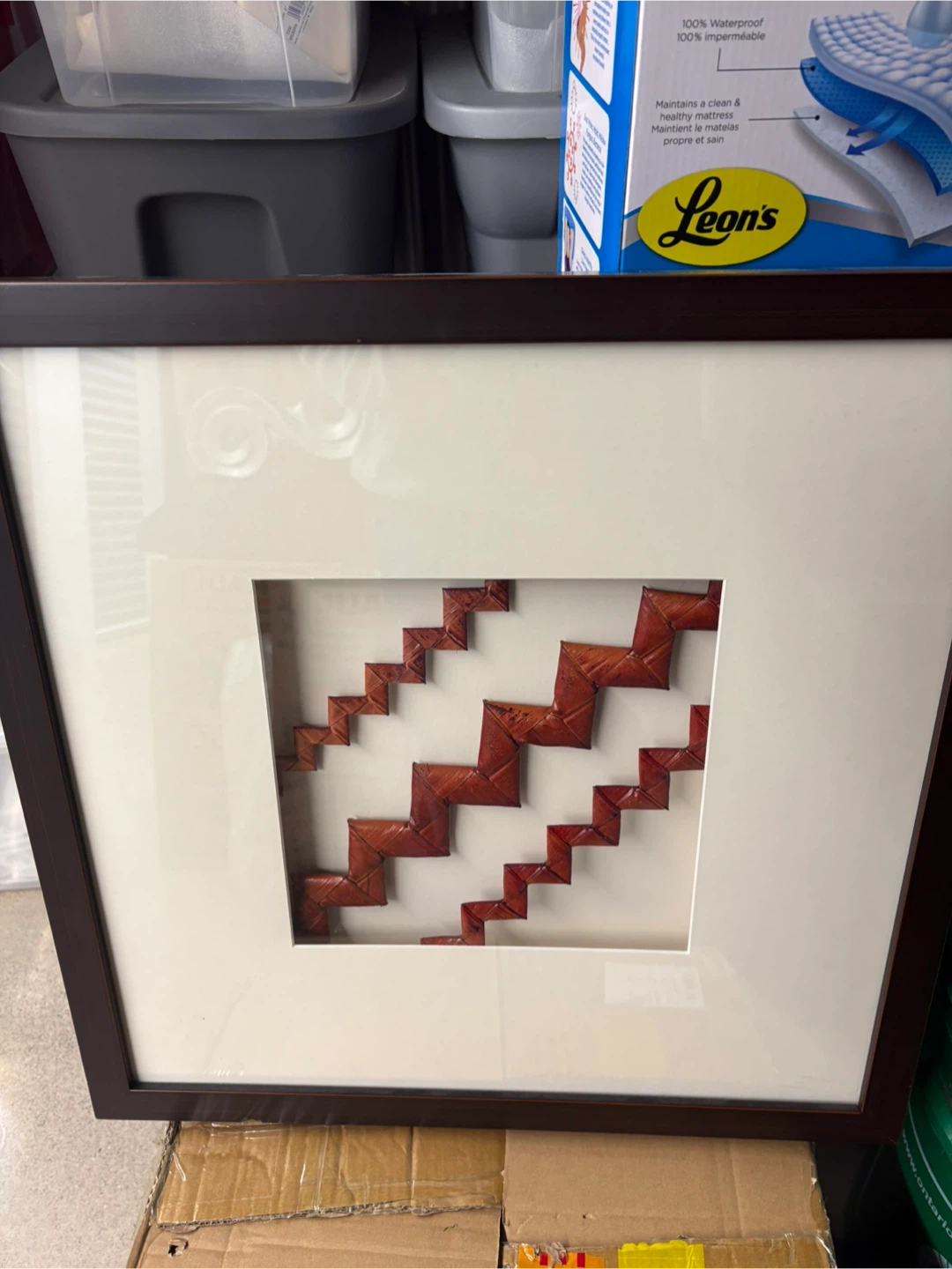 Framed Geometric Artwork (lights up)