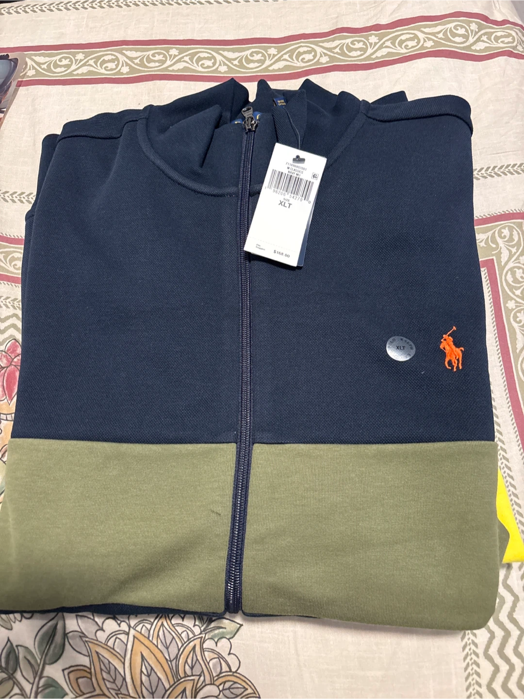 Ralph Lauren Zip-Up Jacket - Navy/Olive XLT